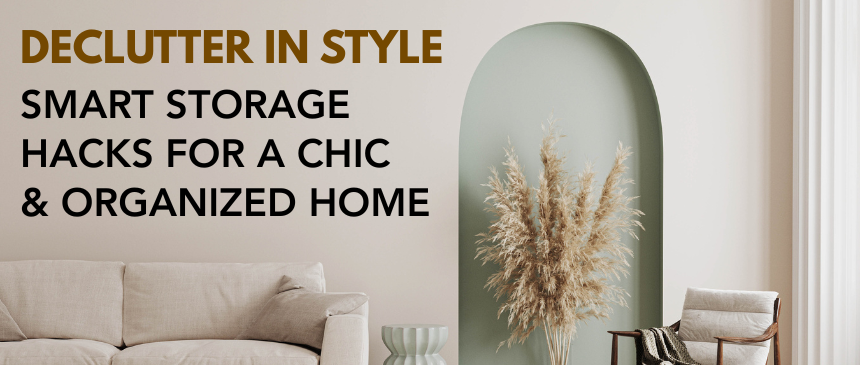 Declutter in Style: Smart Storage Hacks for a Chic & Organized Home