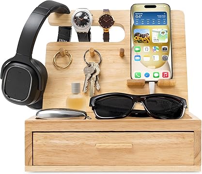 Nightstand or Desk Organizer for Cellphone, Watches & Accessories (M2)