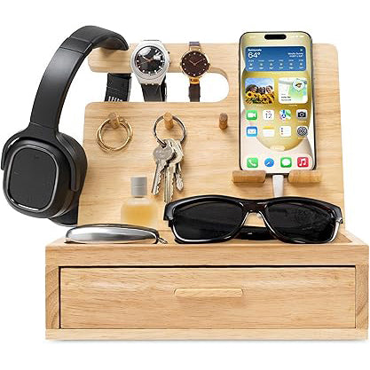 Nightstand or Desk Organizer for Cellphone, Watches & Accessories (M2)