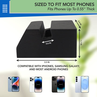Wooden Phone Amplifier Stand for Desk or Nightstand