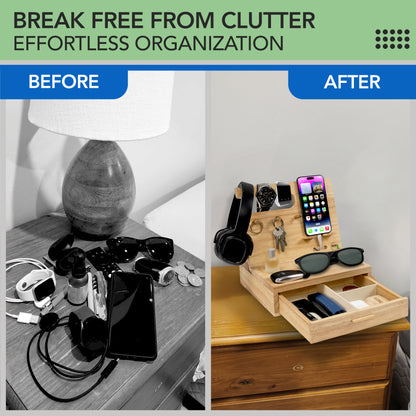 Nightstand or Desk Organizer for Cellphone, Watches & Accessories (M2)