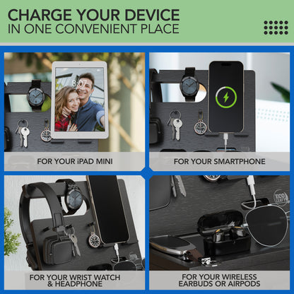 Nightstand or Desk Organizer for Cellphone, Watches & Accessories (M2)
